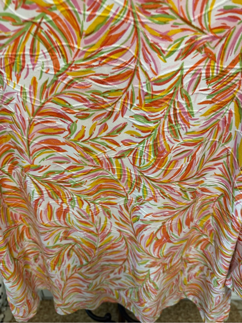 Emily Daniels Colorful Palm Leaf Tropical Top Shirt XL - Picture 10 of 11